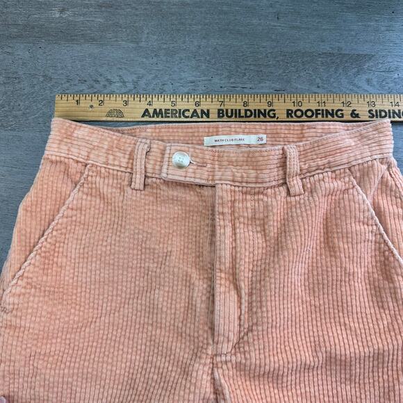 Levi's Math Club Flare Corduroy Women's Trousers Premium 26 Peach Orange - Picture 12 of 16